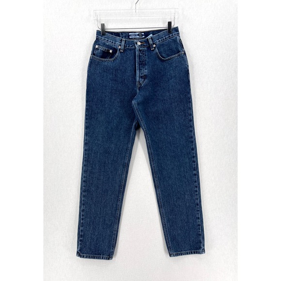 VINTAGE GAP Jeans Womens 27 28 Blue Loose Fit High Rise Rigid Medium wash Y2K - Picture 1 of 14
